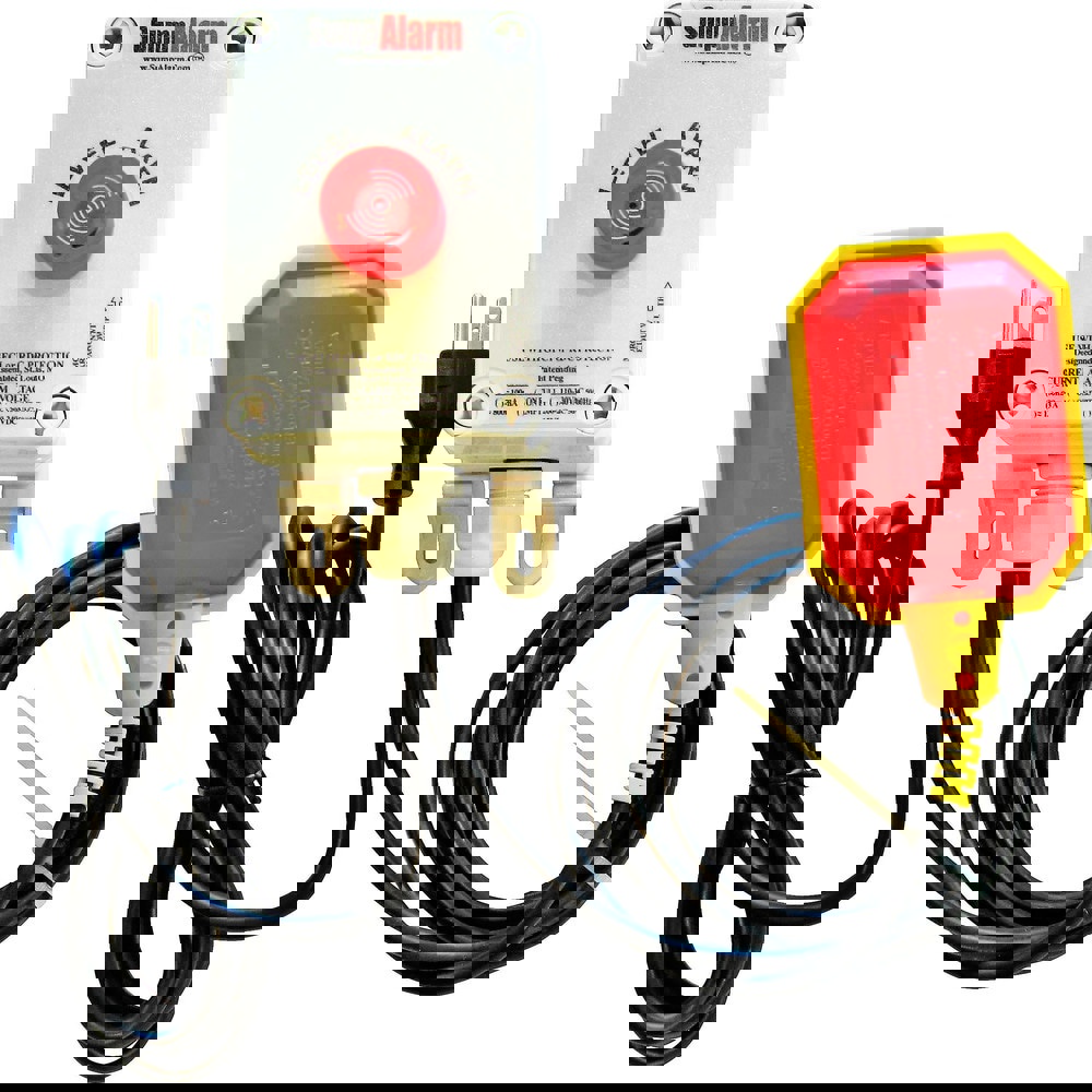 High-Water Alarms; Maximum Operating Temperature C: 60.000 ; Voltage: 100-120V AC ; Material: Polycarbonate ; Indoor/Outdoor: Indoor; Outdoor ; Connectivity: None ; Alarm Level: Red warning light; 90DB Horn